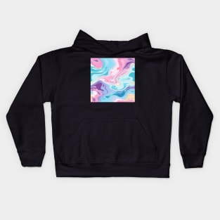 Abstract oil and water mix background Kids Hoodie